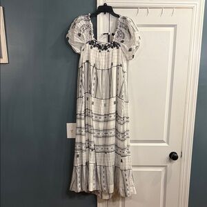 Free People Jamie Embroidered Maxi Dress